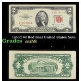 1953C $2 Red Seal United States Note Grades Choice