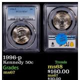 1996-p Kennedy Half Dollar 50c ms67 PCGS