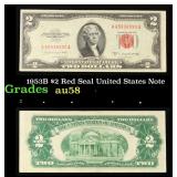 1953B $2 Red Seal United States Note Grades Choice