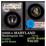 2000-s MARYLAND Proof Washington Quarter 25c ACG