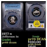 1977-s Proof Jefferson Nickel 5c pr69 dcam PCGS
