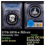 1776-1976-s Silver Proof Kennedy Half Dollar 50c p