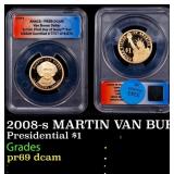 2008-s MARTIN VAN BUREN Proof Presidential Dollar