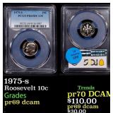 1975-s Proof Roosevelt Dime 10c pr69 dcam PCGS