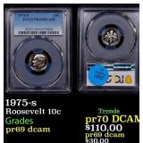 1975-s Proof Roosevelt Dime 10c pr69 dcam PCGS