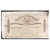 1864 Confederate States $1000 Civil War Loan Bond