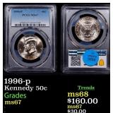 1996-p Kennedy Half Dollar 50c ms67 PCGS