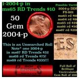 BU Shotgun Lincoln 1c roll, 2004-p 50 pcs Steel St