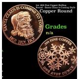 1oz .999 Fine Copper Bullion Round - Santa Claus i