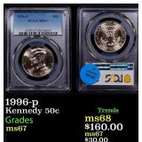 1996-p Kennedy Half Dollar 50c ms67 PCGS