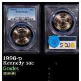 1996-p Kennedy Half Dollar 50c ms66 PCGS