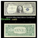 1957B $1 Blue Seal Silver Certificate Grades Gem C