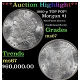 1880-p Morgan Dollar TOP POP! $1 ms67 SEGS