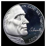 2005-s Western Waters Proof Jefferson Nickel 5c Gr