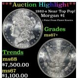 1882-s Morgan Dollar Near Top Pop! $1 ms67+ SEGS
