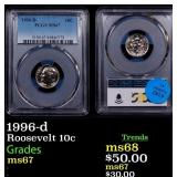 1996-d Roosevelt Dime 10c ms67 PCGS
