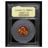 1968-s Lincoln Cent 1c Grades GEM++ RD