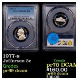 1977-s Proof Jefferson Nickel 5c pr69 dcam PCGS