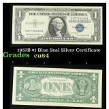 1957B $1 Blue Seal Silver Certificate Grades Choic