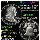 ***Major Highlight*** 1961 Proof Franklin Half Dol