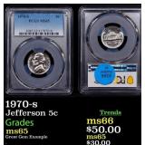 1970-s Jefferson Nickel 5c ms65 PCGS