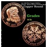 1oz .999 Fine Copper Bullion Round - Santa Claus i