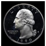 1990-s Proof Washington Quarter 25c GEM++ Proof De