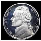 1993-s Proof Jefferson Nickel 5c Grades GEM++ Proo