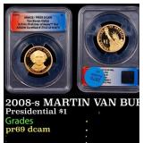 2008-s MARTIN VAN BUREN Proof Presidential Dollar