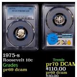 1975-s Proof Roosevelt Dime 10c pr69 dcam PCGS