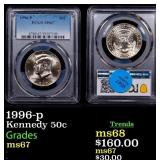 1996-p Kennedy Half Dollar 50c ms67 PCGS