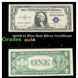 1935D $1 Blue Seal Silver Certificate Grades Choic