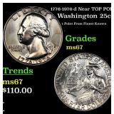 1776-1976-d Washington Quarter Near TOP POP! 25c G