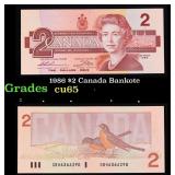 1986 $2 Canada Bankote Grades Gem CU