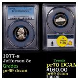 1977-s Proof Jefferson Nickel 5c pr69 dcam PCGS