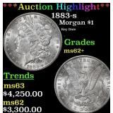 1883-s Morgan Dollar $1 Select Unc USCG