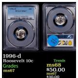 1996-d Roosevelt Dime 10c ms67 PCGS