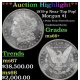 1879-p Morgan Dollar Near Top Pop! $1 ms66+ SEGS