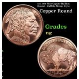 1oz .999 Fine Copper Bullion Round - Buffalo Nicke
