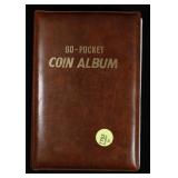 60 Pocket Coin Album Book Filled W/ 60 US Coins, I