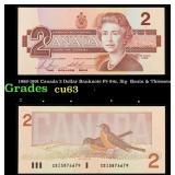1986-1991 Canada 2 Dollar Banknote P# 94c, Sig. Bo