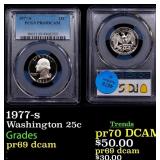 1977-s Proof Washington Quarter 25c pr69 dcam PCGS