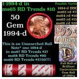 BU Shotgun Lincoln 1c roll, 2009-d 50 pcs Dunbar W