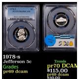 1978-s Proof Jefferson Nickel 5c pr69 dcam PCGS
