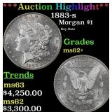1883-s Morgan Dollar $1 Select Unc USCG