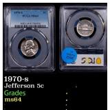 1970-s Jefferson Nickel 5c ms64 PCGS
