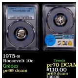 1975-s Proof Roosevelt Dime 10c pr69 dcam PCGS