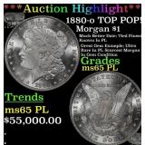 1880-o Morgan Dollar TOP POP! $1 ms65 PL SEGS