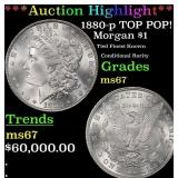 1880-p Morgan Dollar TOP POP! $1 ms67 SEGS