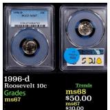 1996-d Roosevelt Dime 10c ms67 PCGS